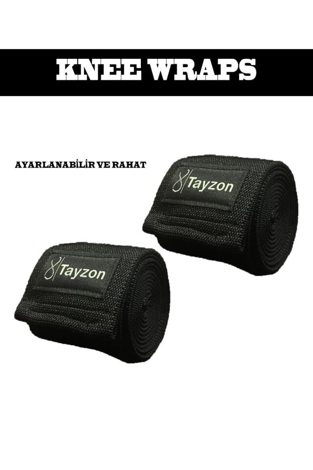 2’li Diz Bandajı Fitness Dizliği Ağırlık Dizliği Fitness Knee Wraps Fitness Dizlik Sarmalı Dizlik