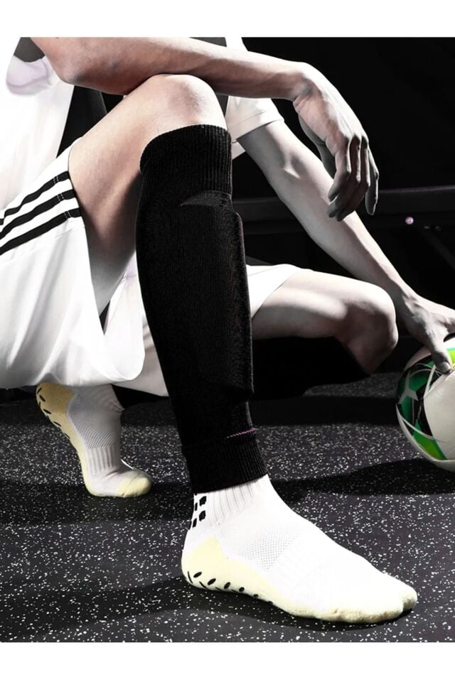 Tabansız Futbol Çorabı Tozluk Futbolcu Tozluğu Tabansız Tekmelik Tutucu Futbol Çorabı