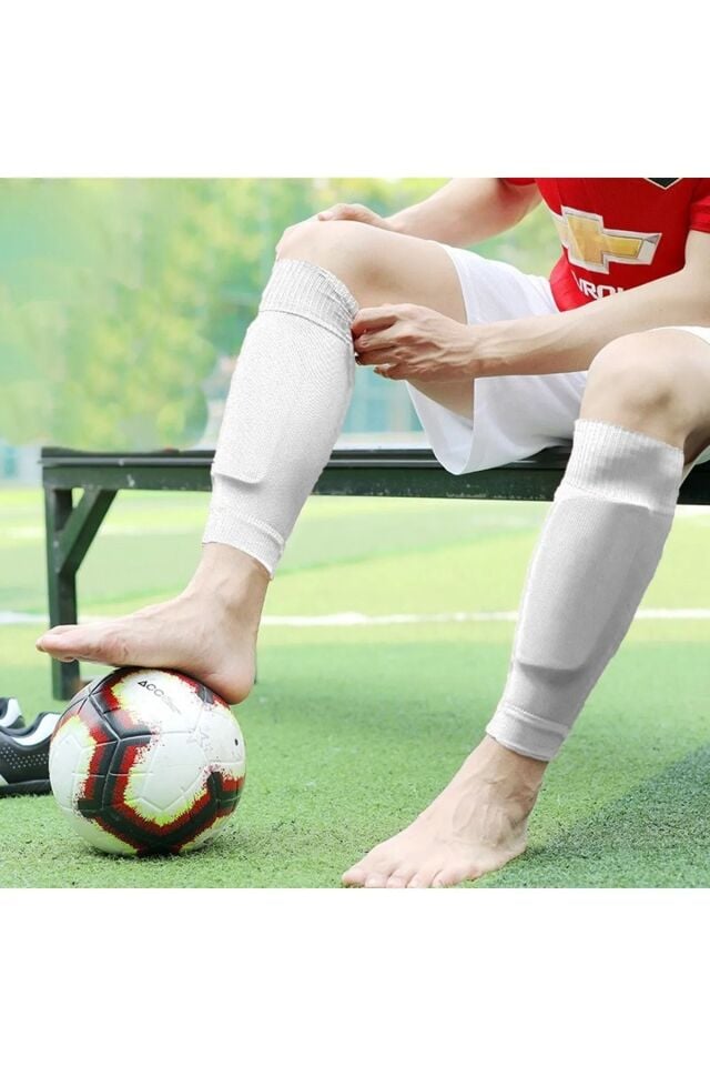 Tabansız Futbol Çorabı Tozluk Futbolcu Tozluğu Tabansız Tekmelik Tutucu Futbol Çorabı