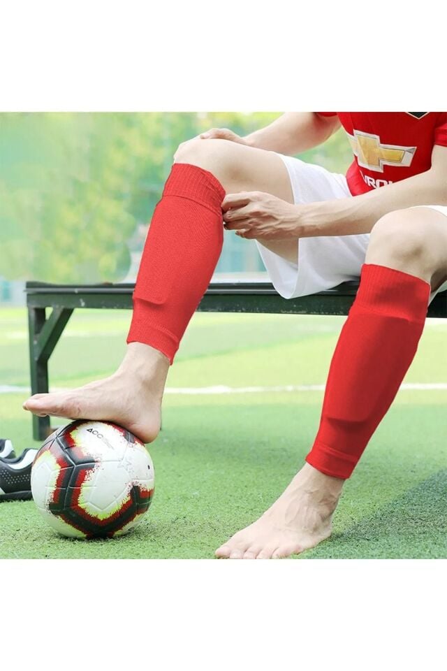 Tabansız Futbol Çorabı Tozluk Futbolcu Tozluğu Tabansız Tekmelik Tutucu Futbol Çorabı