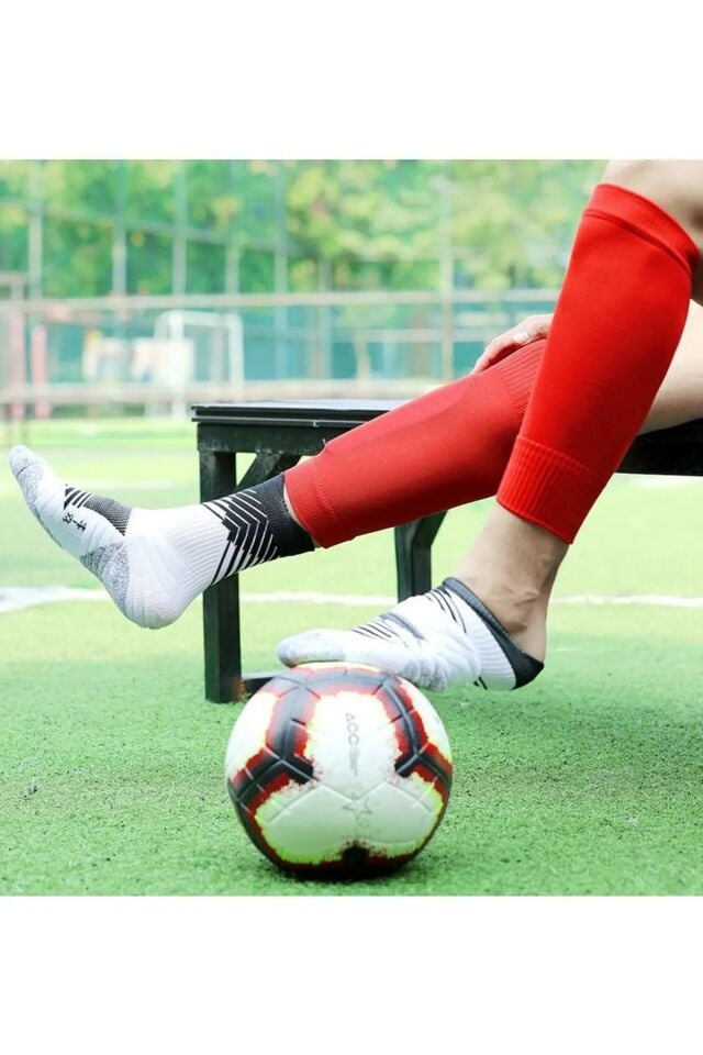 Tabansız Futbol Çorabı Tozluk Futbolcu Tozluğu Tabansız Tekmelik Tutucu Futbol Çorabı