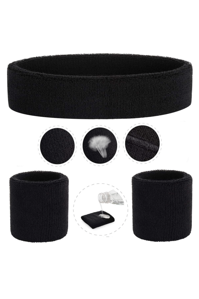 Tenis Bilekliği Kafa Saç Bandı Set