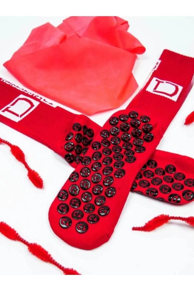 Unisex Anti Slip Socks Kaymaz Silikon Havlu Taban Dikişsiz Maç Pro Sporcu Çorabı