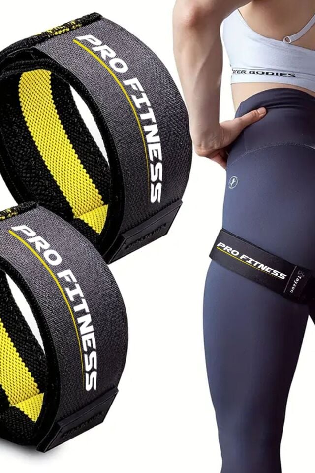 2 Adet Kaymaz Kan Akışı Kısıtlama Bandı Üst Kol ve Bacak Güç Antrenmanları Kalça Egzersizleri Bandı