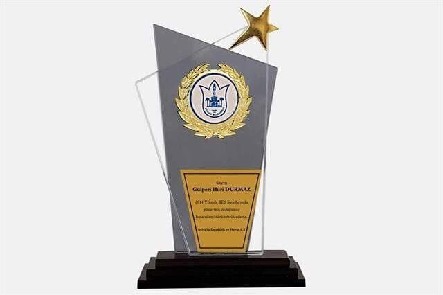 Bayspor M5 Kristal Plaket 27 cm