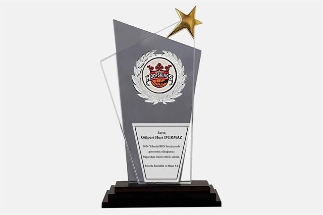 M7 Kristal Plaket 27 cm