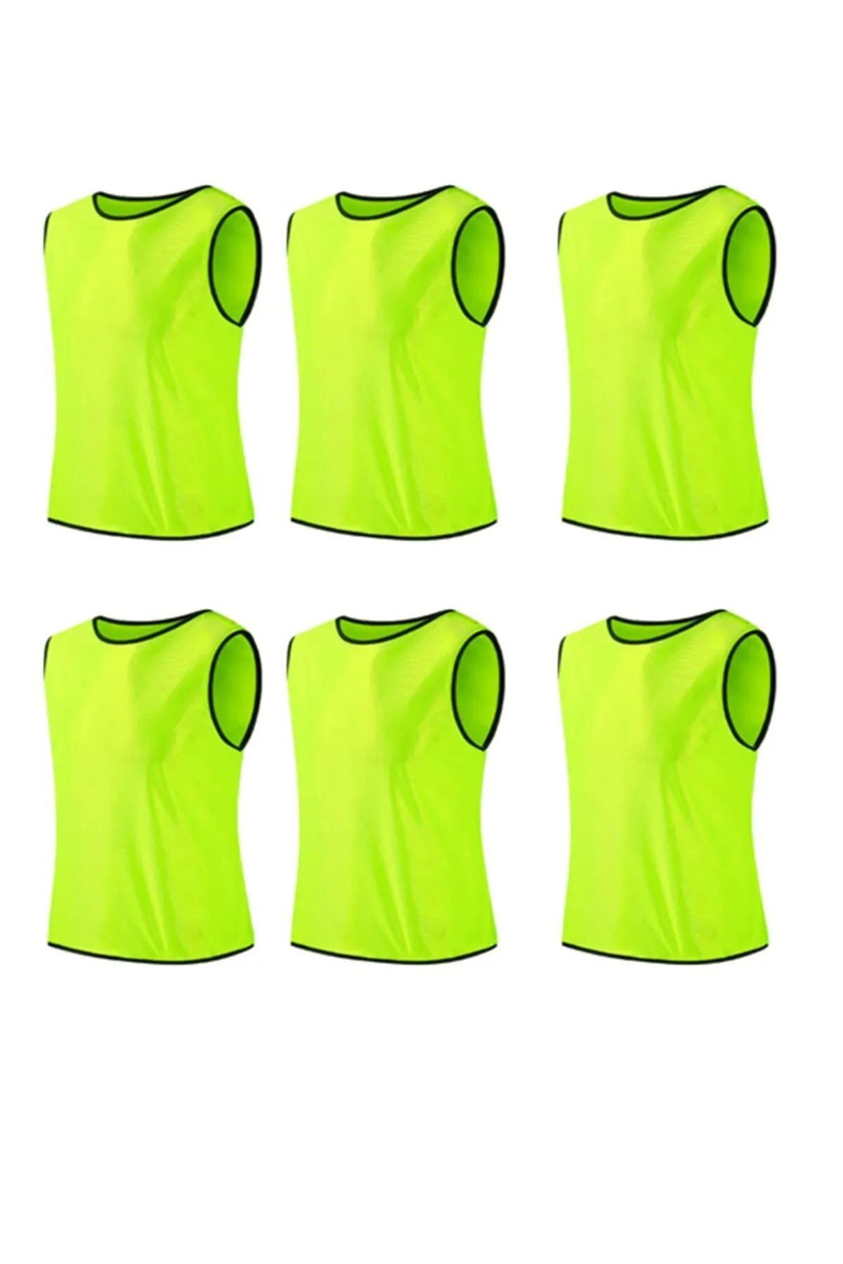 6 Adet Antrenman Yeleği Halı Saha Maç Yeleği L/XL