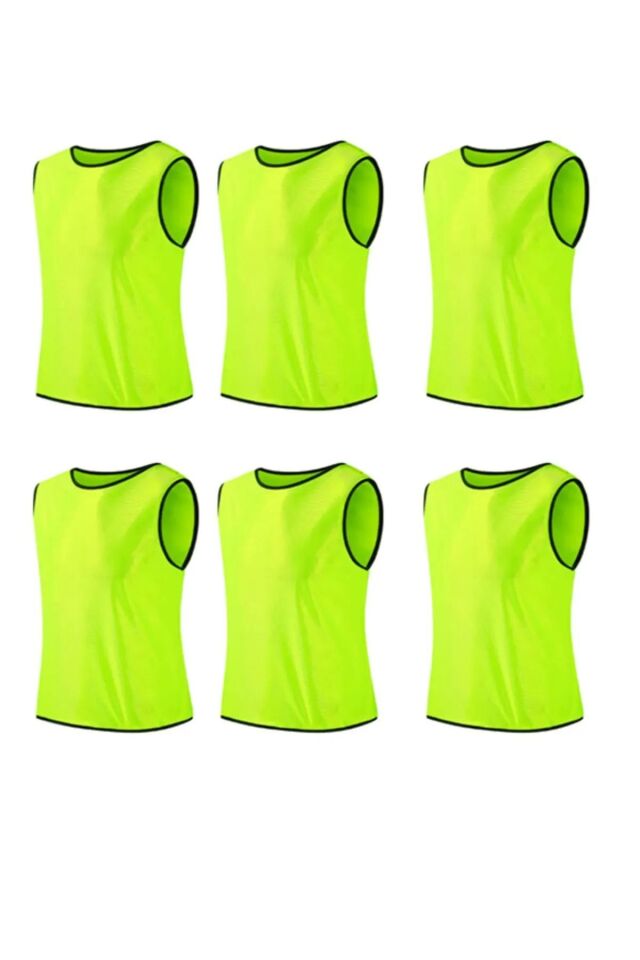 6 Adet Antrenman Yeleği Halı Saha Maç Yeleği L/XL