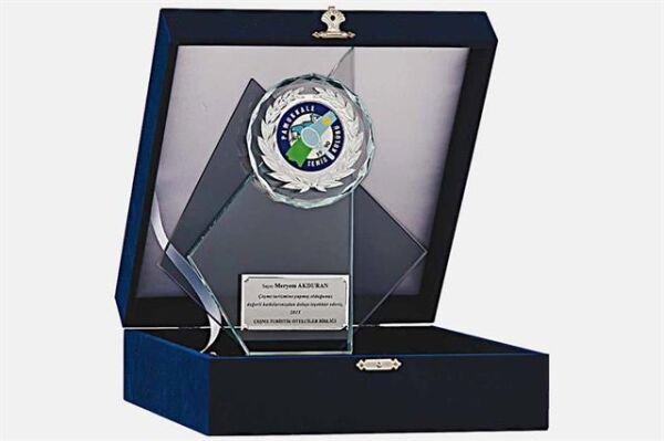 Bayspor M20 Kadife Kutulu Kristal Plaket 24 cm