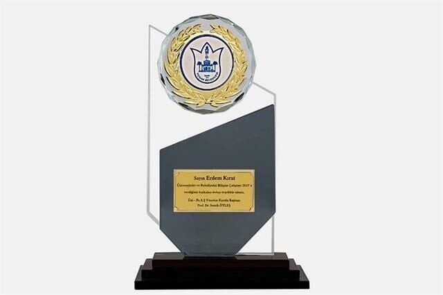 M29 Kristal Plaket 25 cm