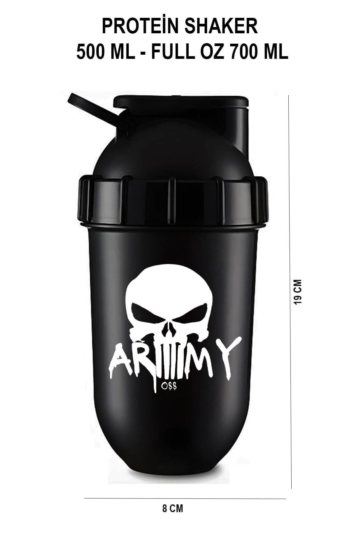 Protein Shaker Karıştırıcı 500 ml Sporcu Shaker Antreman Shaker Sporcu Suluğu Fitness Shaker