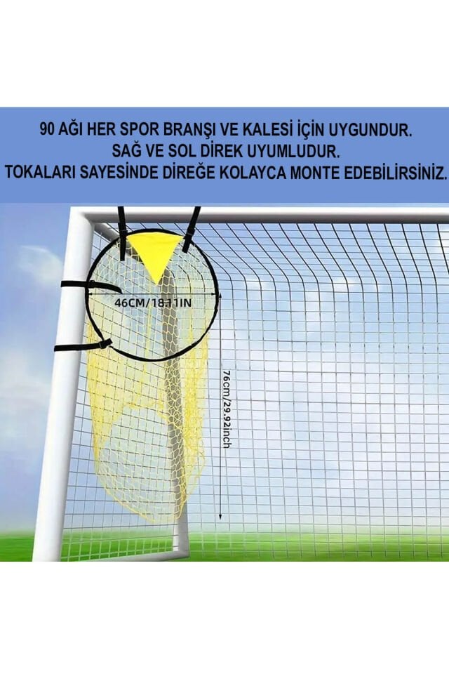 90 Filesi Futbol Şut Filesi 90 Ağı Futbol Hedef Ağı Kale Hedef Futbol Hedefi Futbol Şut Antrenman Ağı