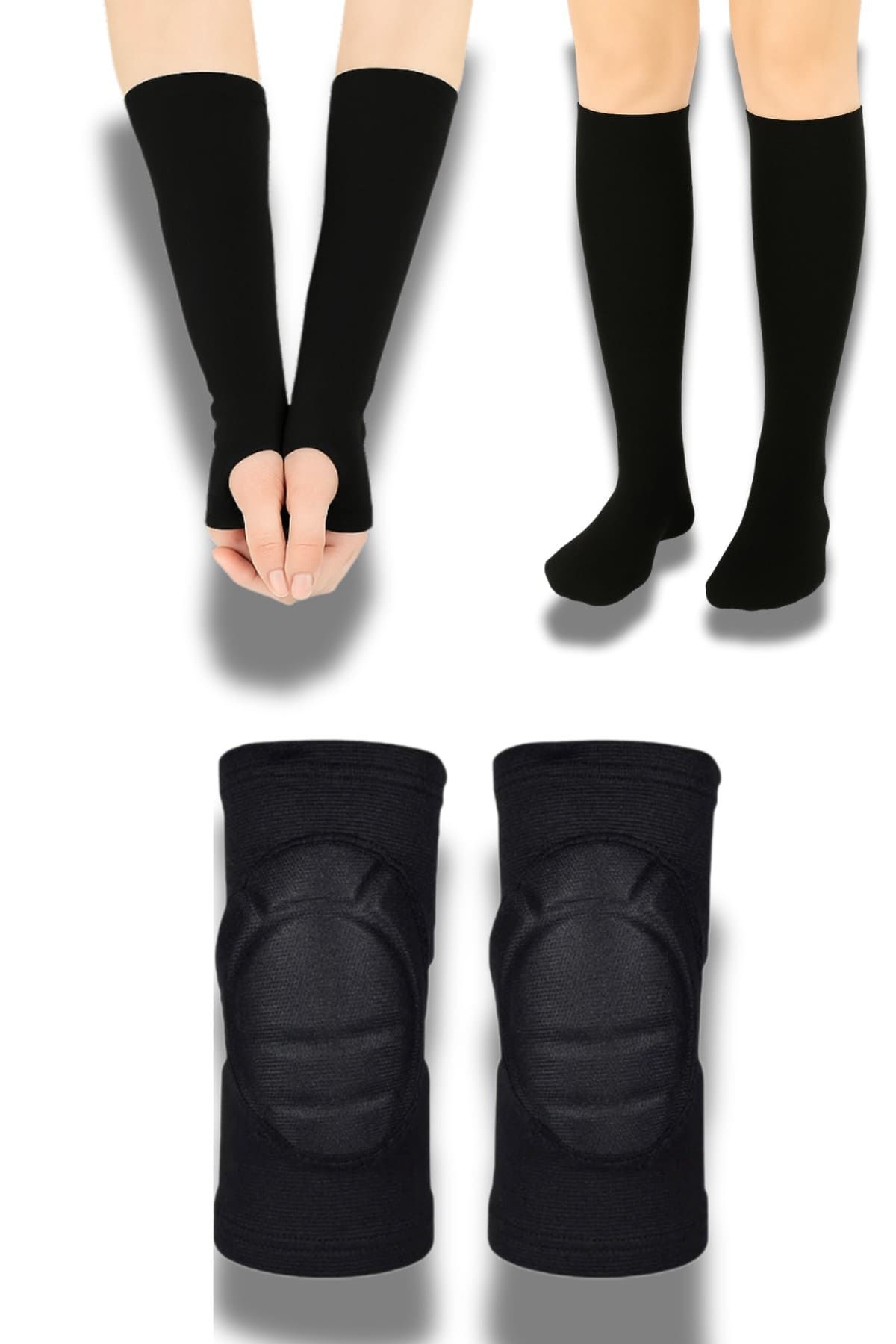 Voleybol Antrenman Seti Voleybol Dizliği Voleybol Elliği Uzun Konç Çorap Voleybol Seti