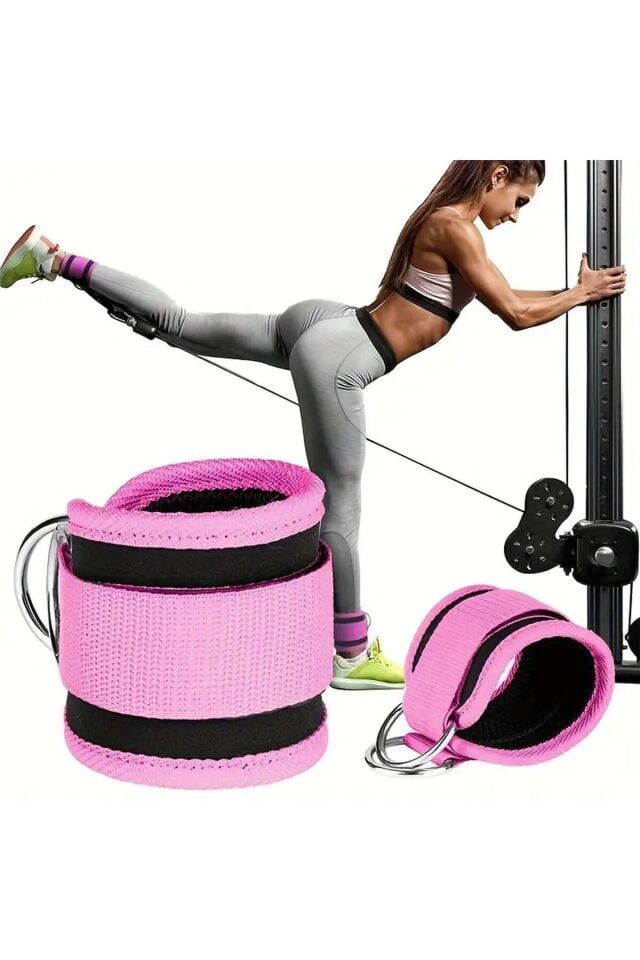 Ayak Kayışı Ankle Strap Bilek Kayışı Ayak Kayışı Fitness Çekiş Aparatı Direnç Ayak Çekme Aparatı