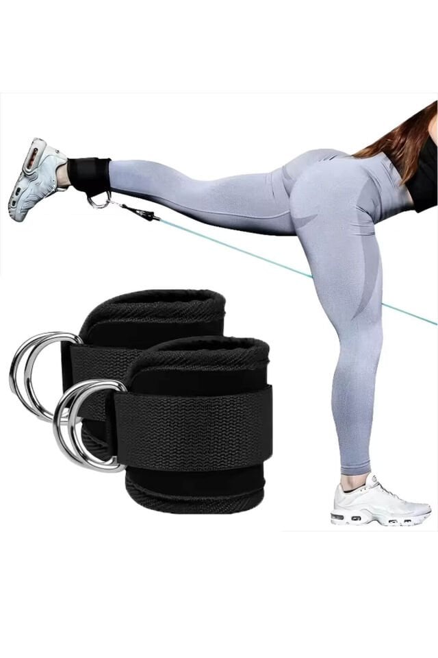 Ayak Kayışı Ankle Strap Bilek Kayışı Ayak Kayışı Fitness Çekiş Aparatı Direnç Ayak Çekme Aparatı