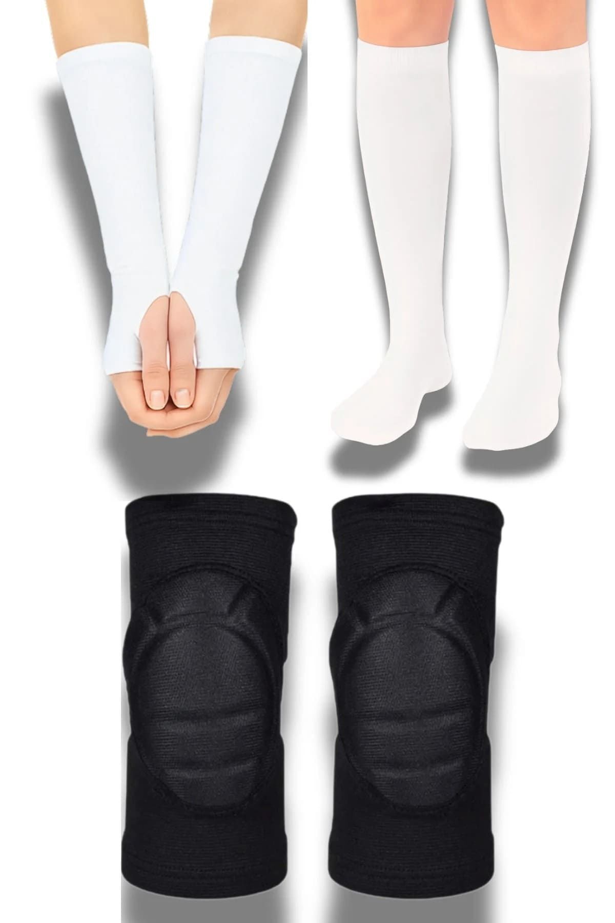 Voleybol Antrenman Seti Voleybol Dizliği Voleybol Elliği Uzun Konç Çorap Voleybol Seti