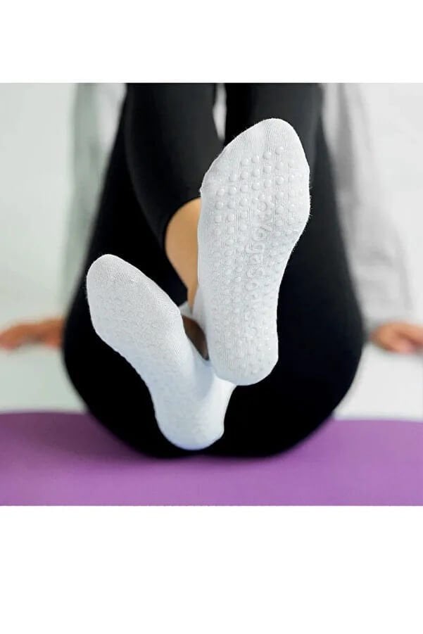 Pilates Ve Yoga Çorabı Kaydırmaz Tabanlı Pilates Çorabı Yoga Çorabı Plates Çorabı Dans Çorabı