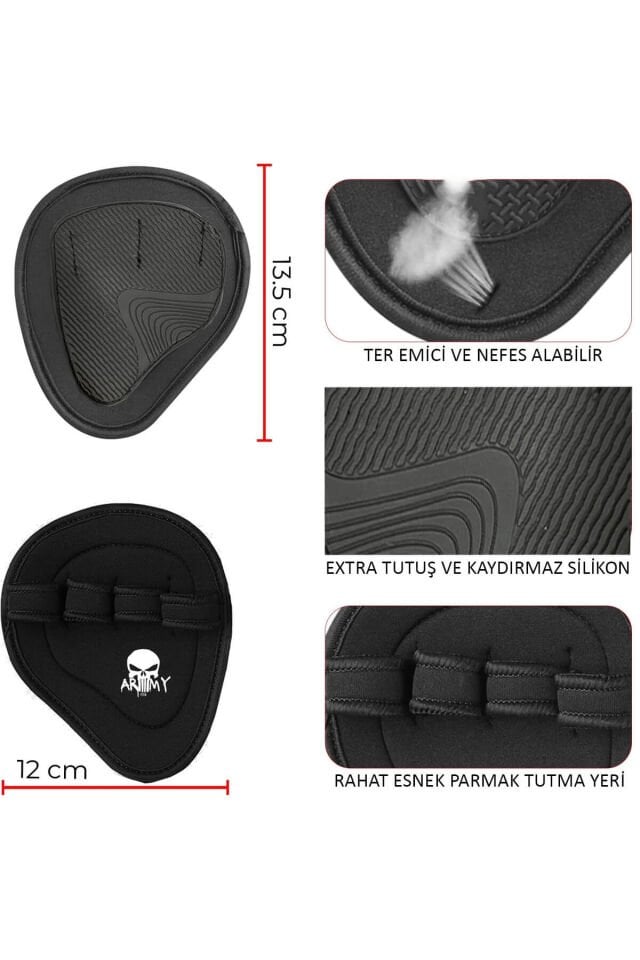 Grip Pad El Pedi Ağırlık Body Fitness Dambıl Eldiveni Avuç Içi Eldiven Fitness Sünger