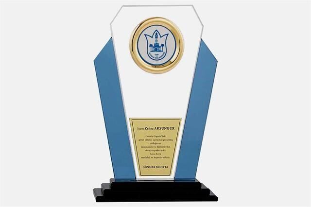 M41 Kristal Plaket 27 cm