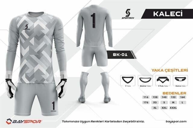 BK-01 Dijital Kaleci Forma Takımı Yağmur Desen - Bisiklet Yaka
