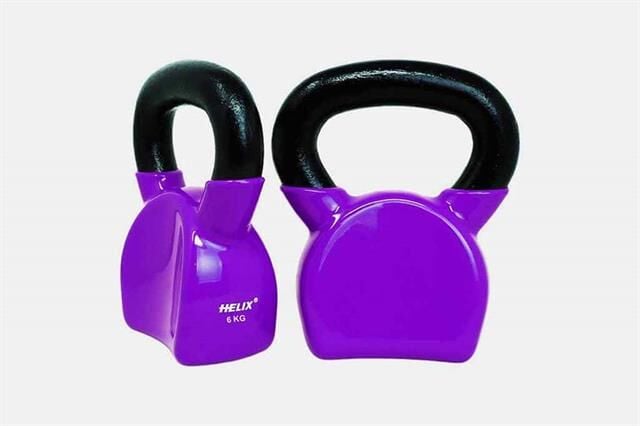 H-VK6KG Vinyl Kettlebell 6 KG H-VK6KG Vinyl Kettlebell 6 KG
