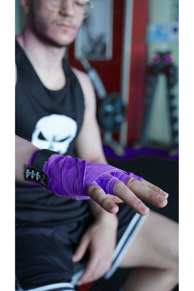 Boks Kickbox Muay Thai Sanda El Bandajı 3,5 Metre X 2 Adet Çift Boks Bandajı Sargı Bandaj