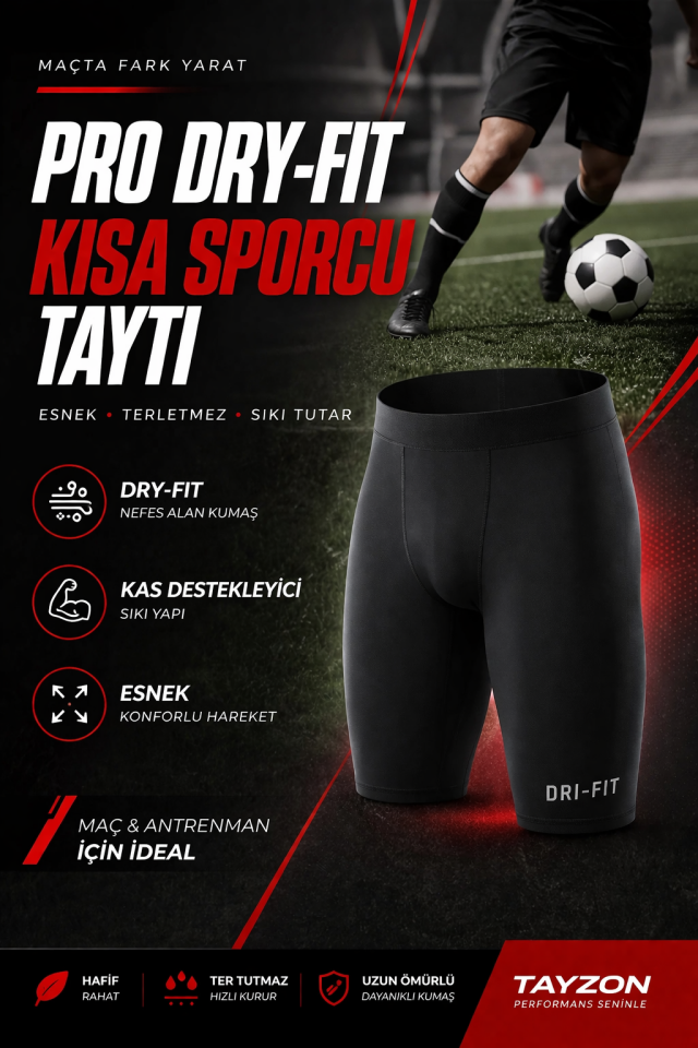 Pro Kısa Futbol Taytı Dizüstü Spor Tayt Kısa Dizüstü Futbol Taytı Spor Taytı Fitness Tayt