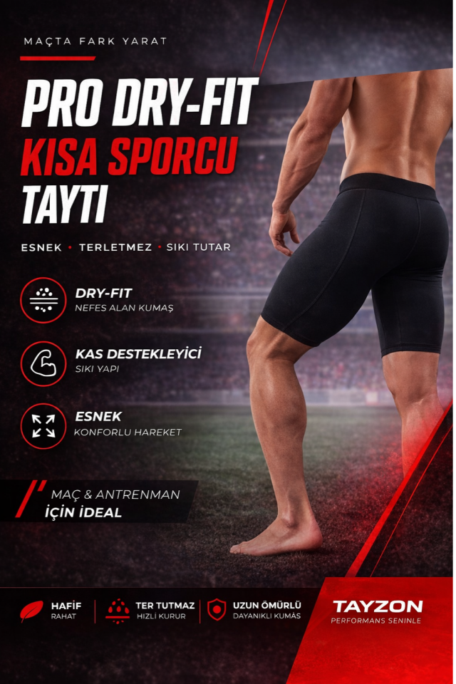 Pro Kısa Futbol Taytı Dizüstü Spor Tayt Kısa Dizüstü Futbol Taytı Spor Taytı Fitness Tayt