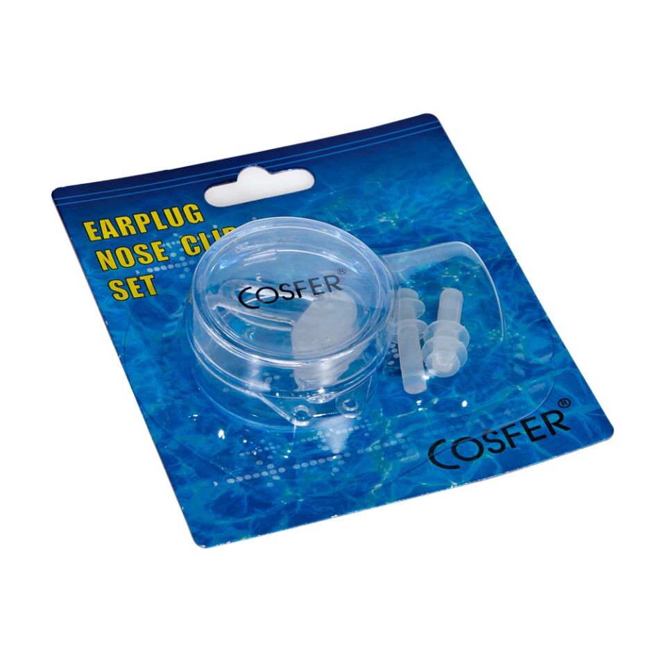 Cosfer CSFACSF (Şeffaf) Silikon Kulak ve Burun Tıkacı