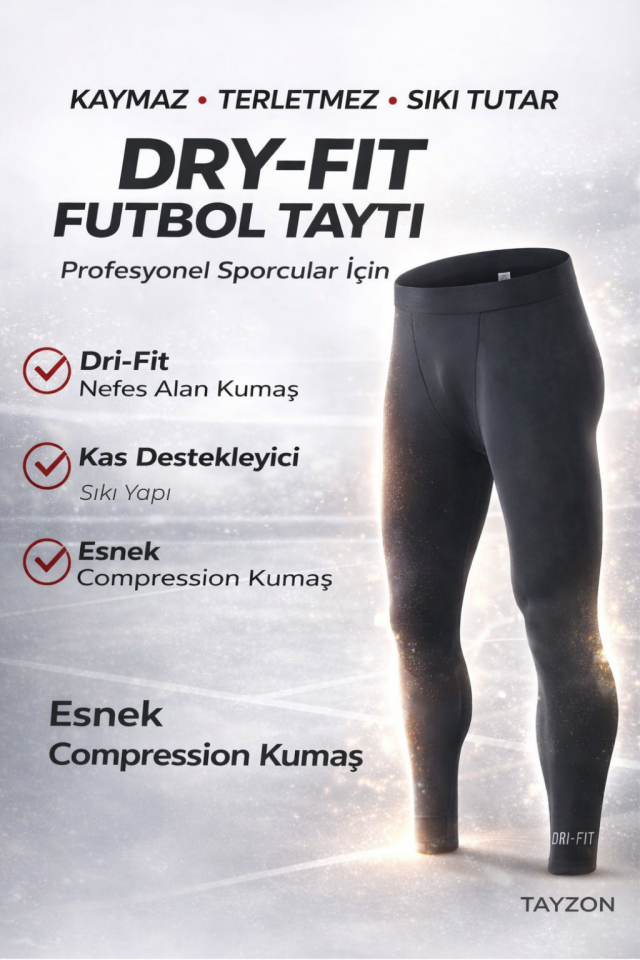 Uzun Prof Futbol Taytı Sporcu Taytı Futbol Tayt Şort Altı Tayt Futbolcu Taytı Koşu Taytı