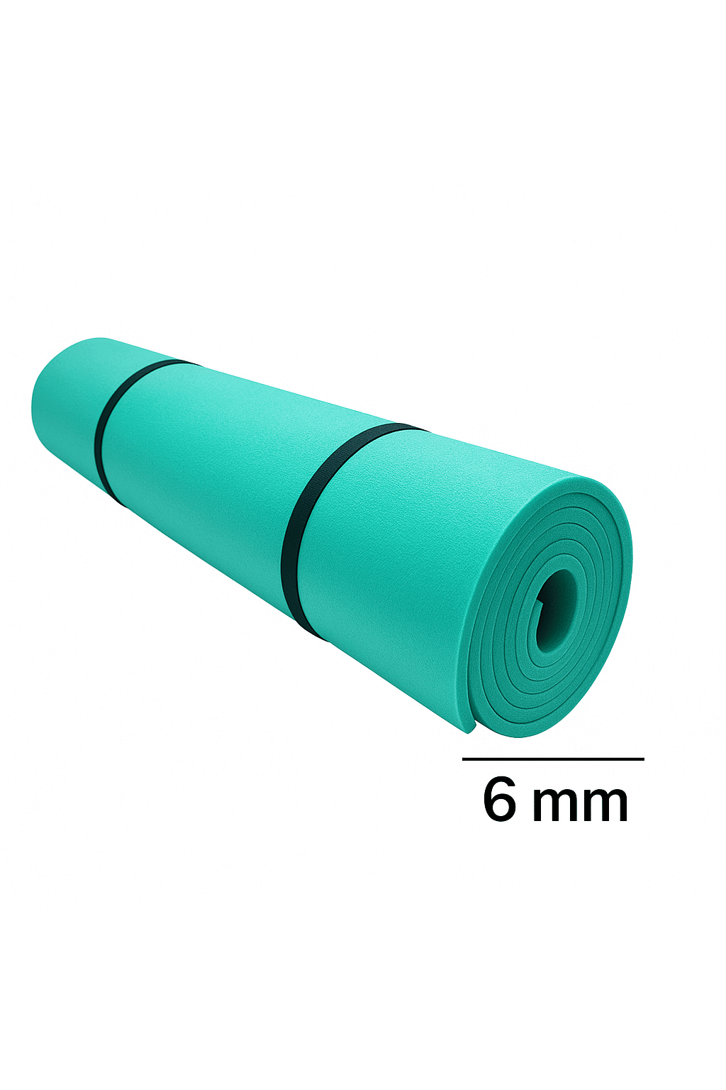 Yoga Pilates Matı 6 mm (180×60 cm) – Yeşil Kaydırmaz Egzersiz Matı