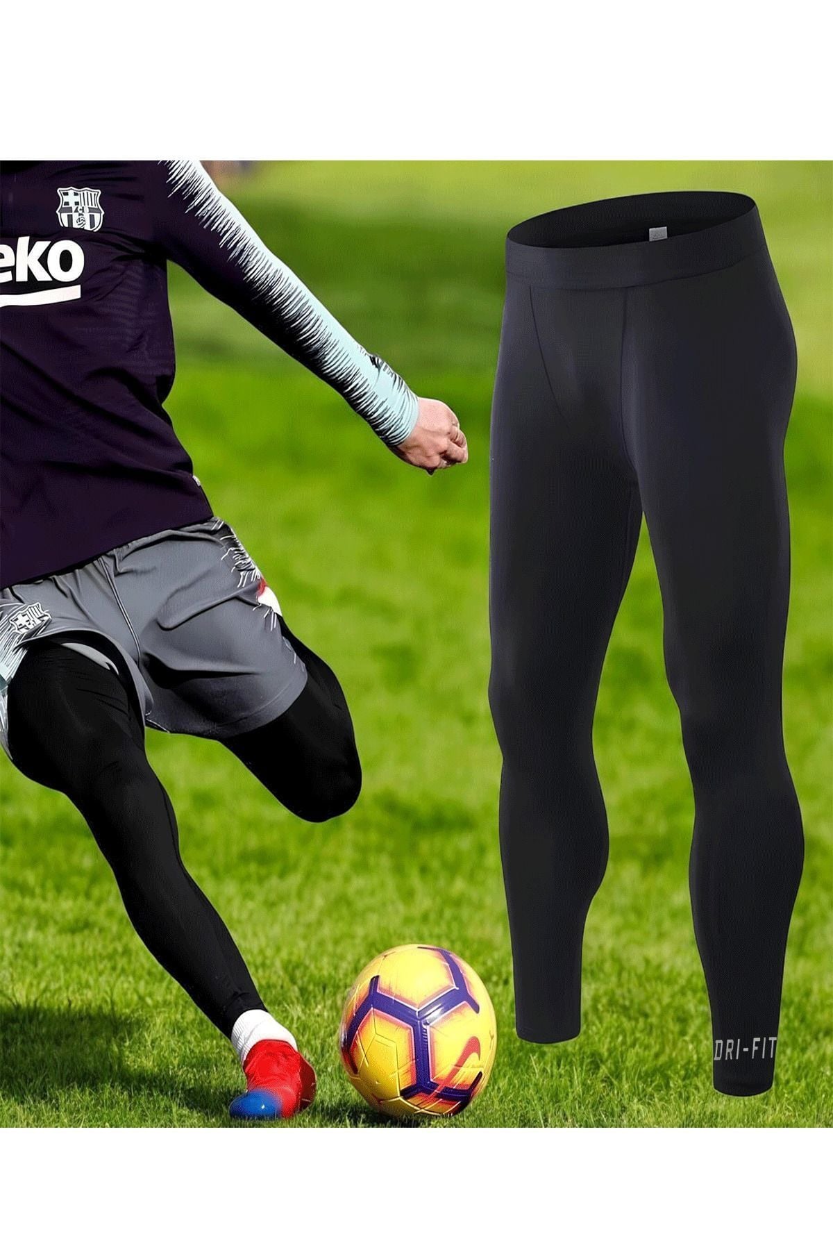 Uzun Prof Futbol Taytı Sporcu Taytı Futbol Tayt Şort Altı Tayt Futbolcu Taytı Koşu Taytı S