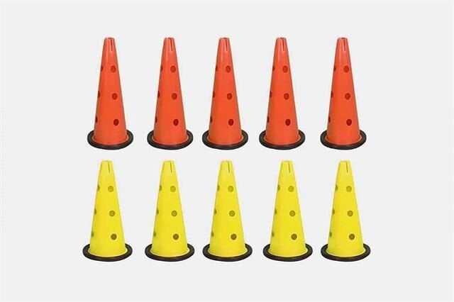 40 cm Delikli Antrenman Hunisi Seti 10’lu – Kauçuk Tabanlı & Esnek