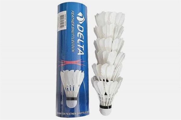 Badminton Topu Plastik 6 lı-Kaz Tüyü
