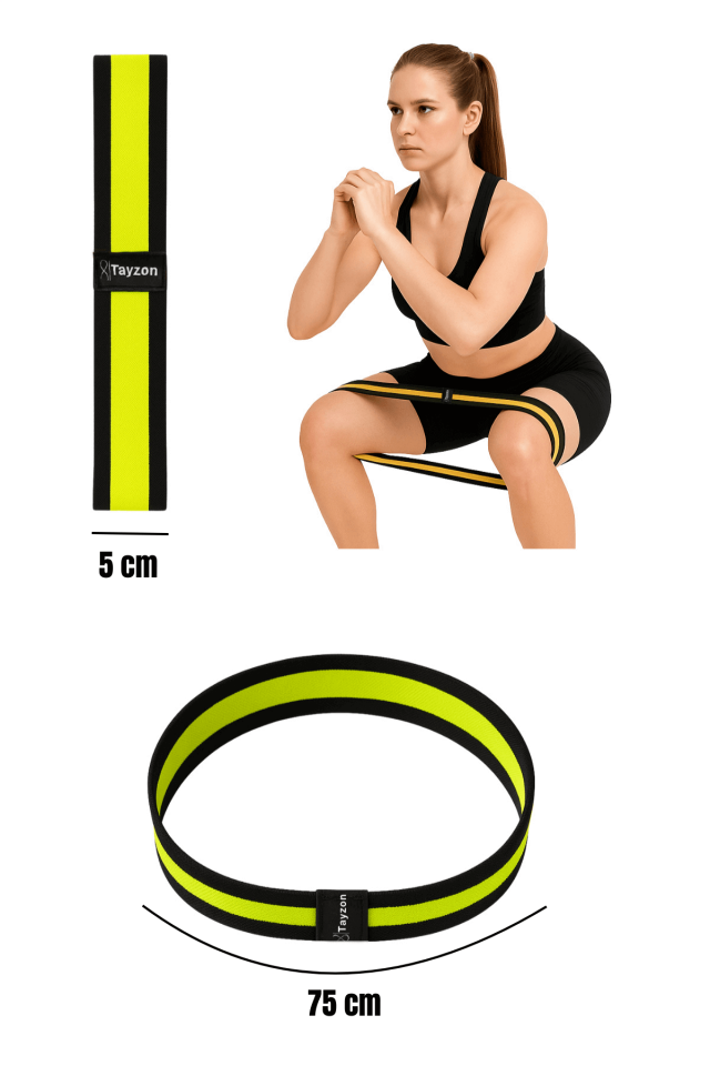 Pilates Lastiği Egzersiz Lastiği Loop Band - Orta Seviye Direnç Bandı