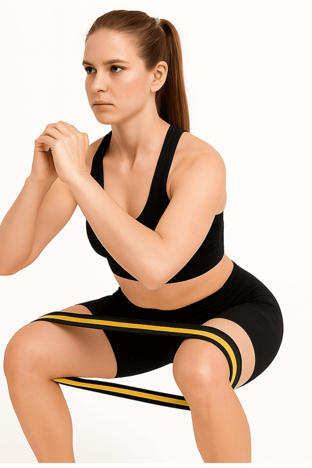 Pilates Lastiği Egzersiz Lastiği Loop Band - Orta Seviye Direnç Bandı