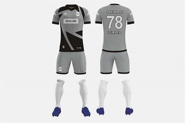 ZFD003 Dijital Futbol Forma Takımı V Yaka - Likralı Polyester