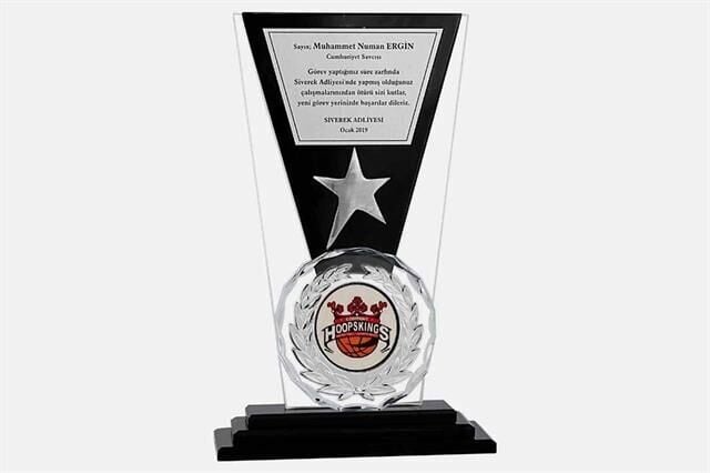 M103 Kristal Plaket 26 cm