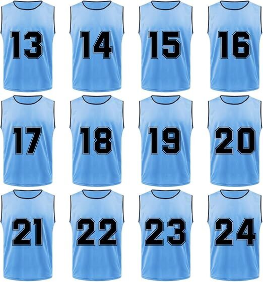 Mavi  Antrenman Yeleği – Hafif Kumaş – İsteğe Bağlı Numara ve Firma Logo Baskı Seçenekli