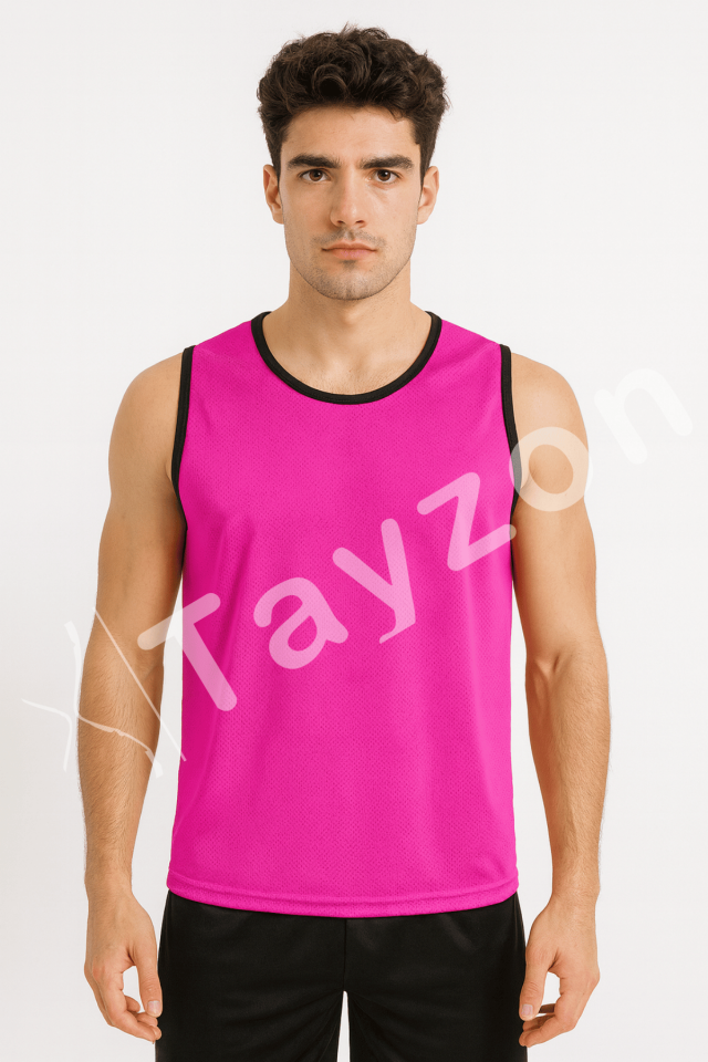 Pembe Antrenman Yeleği – Spor Eğitim Yeleği-L/XL Beden