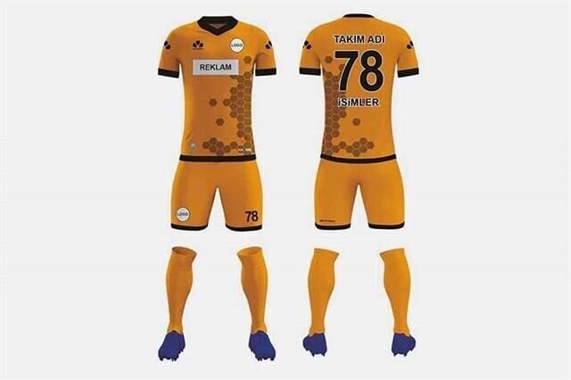 ZFD008 Dijital Futbol Forma Takımı Yağmur Desen - Bisiklet Yaka