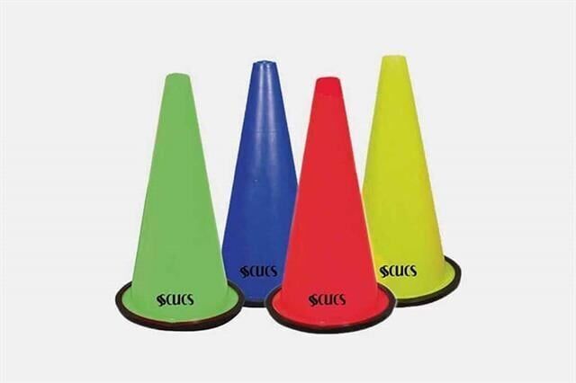 38 cm Kauçuk Tabanlı Antrenman Hunisi Mavi
