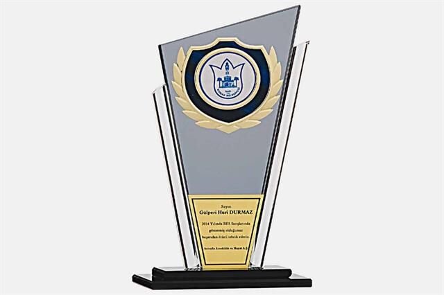 Bayspor M121 Kristal Plaket 27 cm