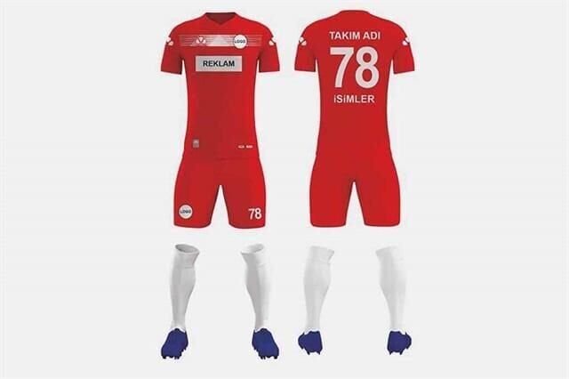 ZFD010 Dijital Futbol Forma Takımı Micro İnterlok - V Yaka