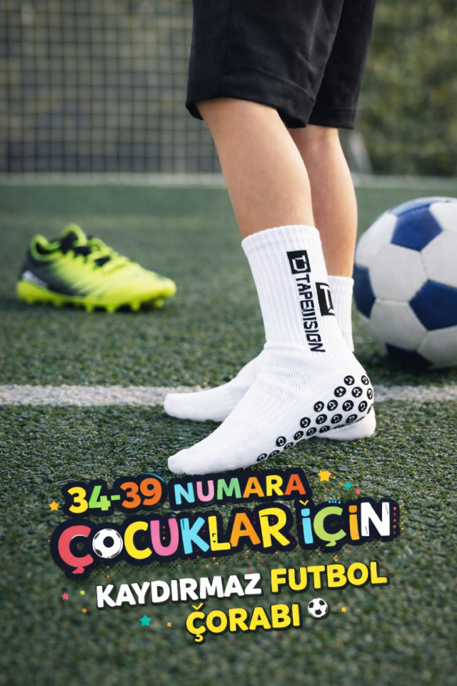 Kaydırmaz Tabanlı Çocuk Çorabı – Silikonlu, Güvenli Yürüyüş ve Oyun Çorabı