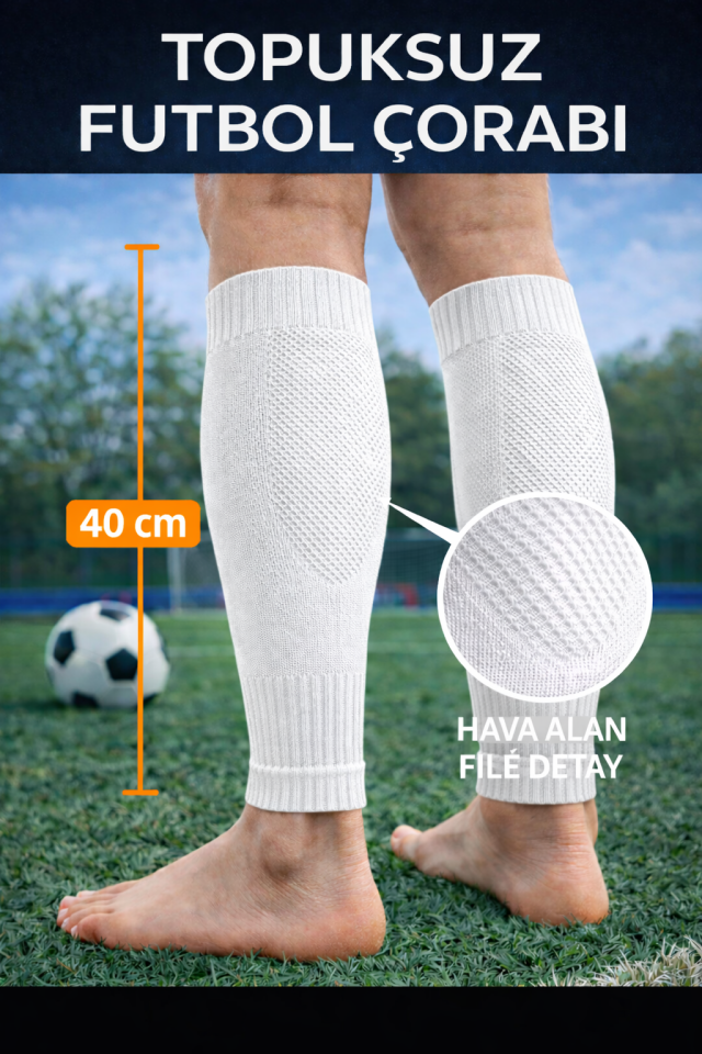 3’lü Futbol Seti Mini Tekmelik + Kaydırmaz Çorap + Tabansız Konç Çorap