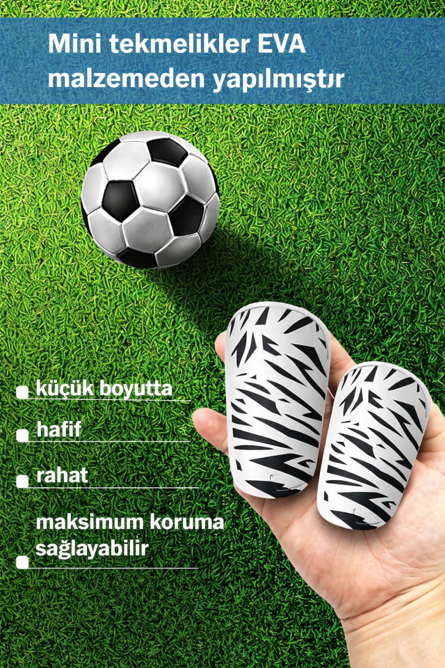 3’lü Futbol Seti Mini Tekmelik + Kaydırmaz Çorap + Tabansız Konç Çorap