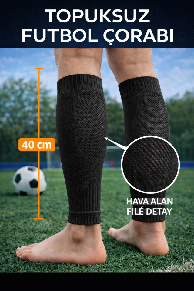 3’lü Futbol Seti Mini Tekmelik + Kaydırmaz Çorap + Tabansız Konç Çorap