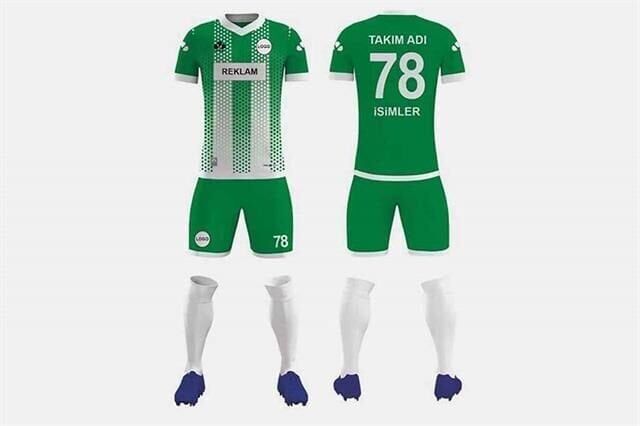 ZFD013 Dijital Futbol Forma Takımı Bisiklet Yaka - Likralı Polyester