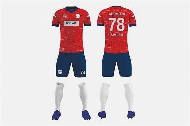 ZFD014 Dijital Futbol Forma Takımı Yağmur Desen - Bisiklet Yaka